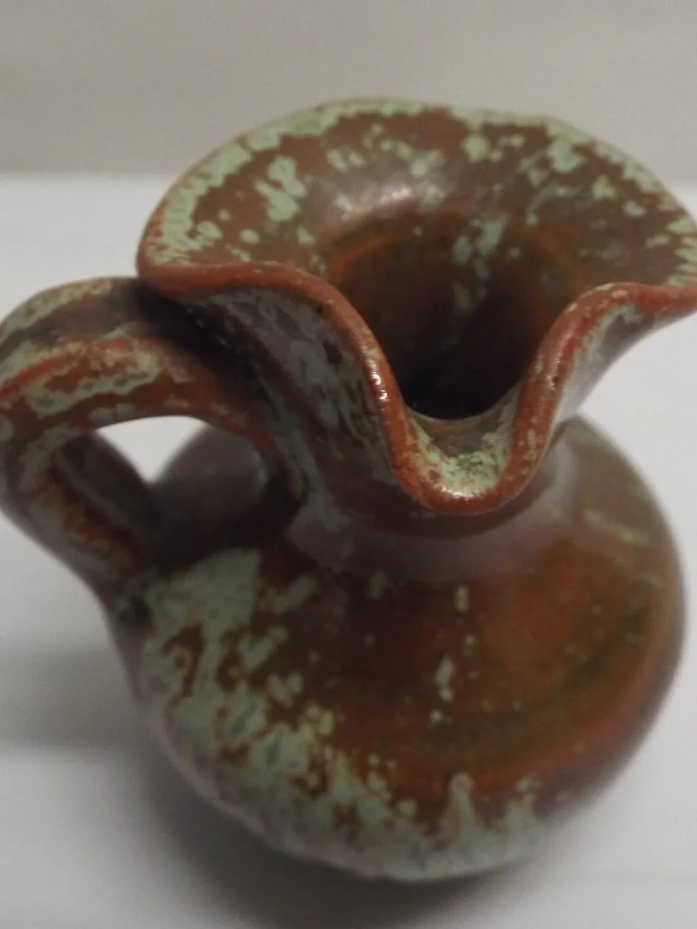 VINTAGE North Carolina Pottery Mini Pitcher - 2